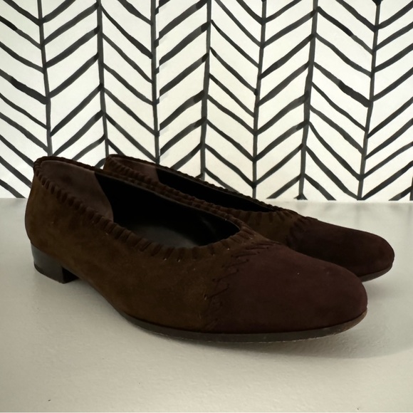 【PRADA】Suede Ballet Flat, Brown, sz36 - Picture 1 of 9